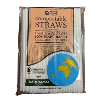 Natural Home 100PK Compostable Straws