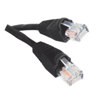 Commercial Electric 10 ft. CAT6 UTP Black Patch Cord Network Ethernet Cable