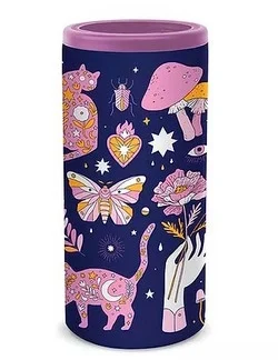 Studio Oh Stay Wild Insulated Stainless Steel 12oz Slim-Can Cooler