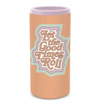 Studio Oh Let the Good Times Insulated Stainless Steel 12oz Slim-Can Cooler