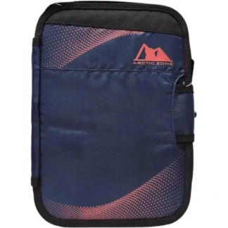 Arctic Zone Lunch Bag with Removeable Hard Liner, Adjustable Divider and Built-In Lunch Tray, Navy/Red