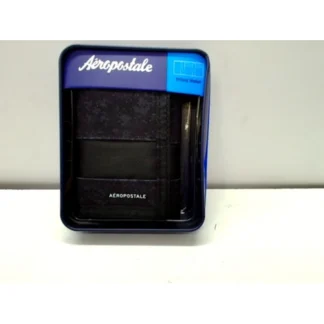Aeropostale Men's Black Camo Trifold Wallet