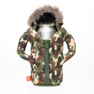PUFFIN DRINK COVER THE PAHKA, CAMO Beverage Koozy