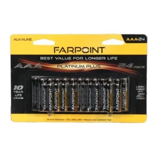 Farpoint AAA Alkaline Battery 24 Pack
