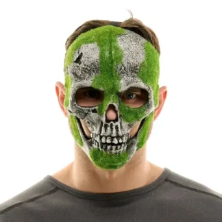 Forest Skull Mask with Moss