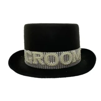 Silver Groom Top Hat