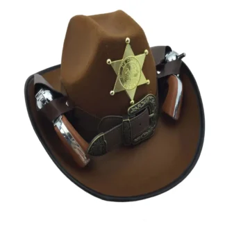 Brown Sheriff Cowboy Hat