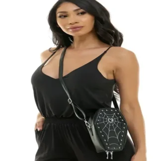 Spiderweb Coffin Crossbody
