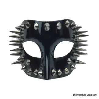 Black Spikes Half Face Mask