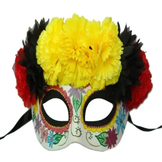 Day of the Dead Floral Half Ma