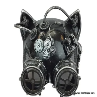 Silver Cat Steampunk Goggle Ma