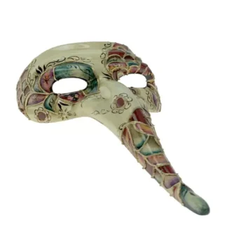 Painted Venetian Long Nose Mas