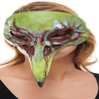 Green Cosmic Raven Beak Mask