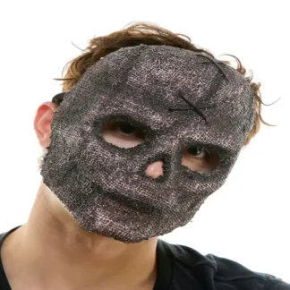 Stitched Burlap Skull Mask