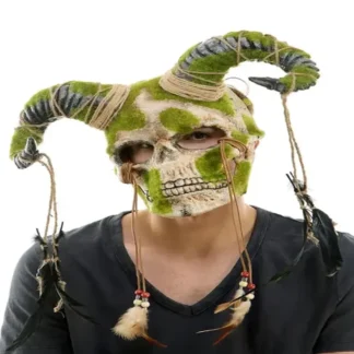 Woodland Tribal Skull Horned M