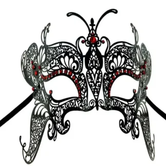 Black Butterfly Filigree Masqu