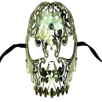 Gold Skull Filigree Mask