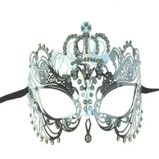 Silver Crown Filigree Masquera