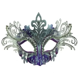 Purple Filigree Masquerade Mas