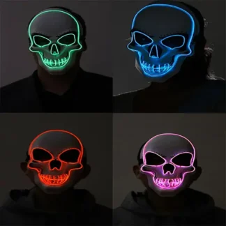 Light-Up Skull Mask - Assorted