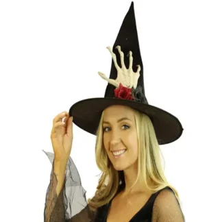 Skeleton Hand Witch Hat