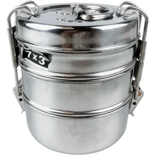 Kitchen Diva 3 Layer SS Tiffin Box/Lunch Box