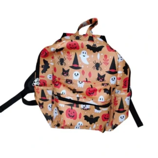 Orange Halloween Mini Backpack