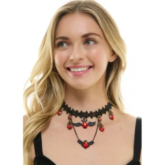 Vampire Heart Lace Choker