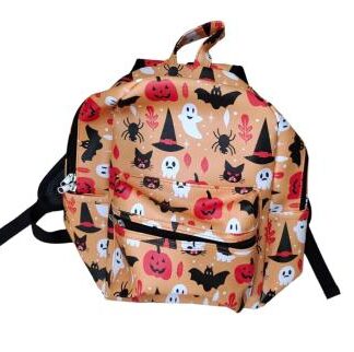 Mini Orange Halloween Backpack