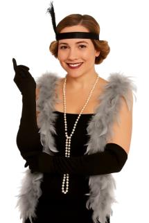 Silver Feather Boa - 70g