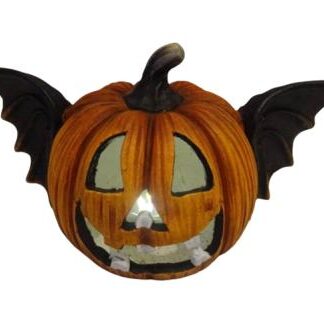 Light-Up Bat Pumpkin Decoration
