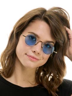 Blue Octagon Sunglasses