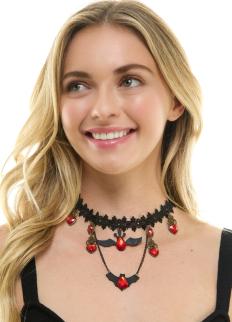 Vampire Heart Lace Choker