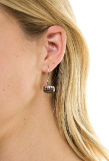 Metal Jack-O'-Lantern Earrings