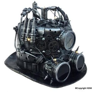 Silver Light-Up Steampunk Bull
