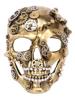 Gold Steampunk Skull Mask
