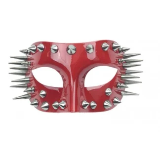Red Spikes Half Face Mask