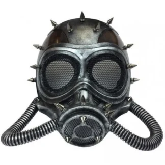 Silver Armor Spiked Gas Mask