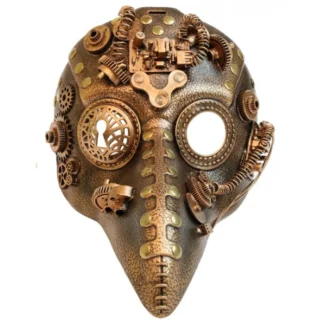 Copper Steampunk Plague Doctor Mask