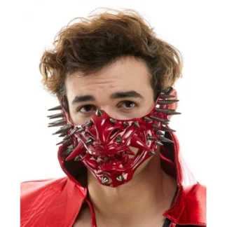Red Spikes Oni Mask