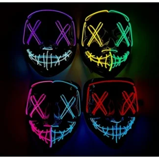 Light-Up X Eyes Mixed Color Mask - Assorted