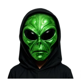Green Alien Hooded Mask