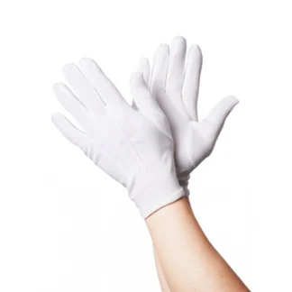 White Short Gloves