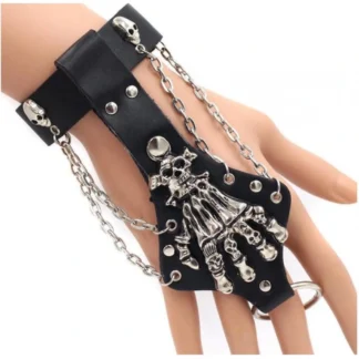 Skeleton Glove Hand Chain Bracelet