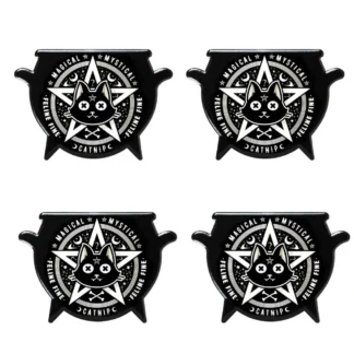 Catnip Cauldron Coaster Set 4pc