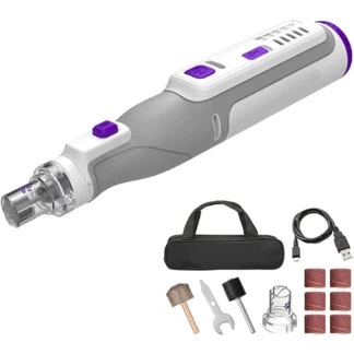 Cordless Rechargeable Pet Nail Trimmer + Rotary Tool Kit