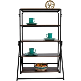 Origami Folding Shelf / Table - Black