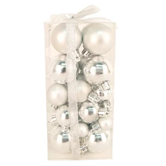 Balls Boxed 36pc 20/30/40mm Silver Shiny/ Matte