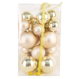 Balls Boxed 27pc 50/60/80mm Gold Shiny/ Matte