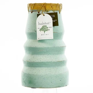 Terracotta Vase With Ratten Wrap